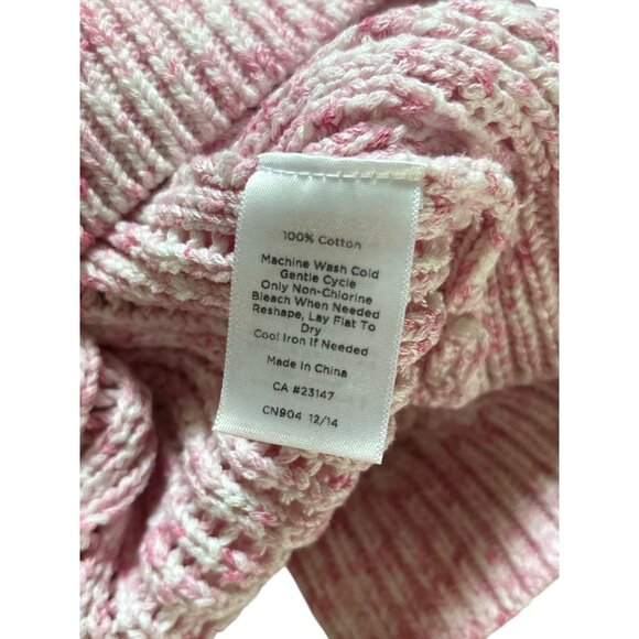 Talbots Sweater Womens Medium Petite Open Knit Crewneck Pullover Spring Cotton - Picture 4 of 8